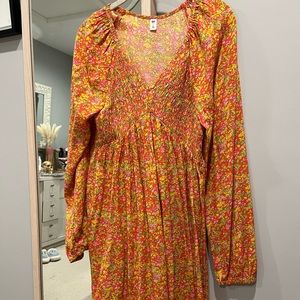 Nordstrom BP Floral Long Sleeve Dress